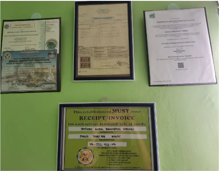 image - collection of permits from dti, bir, and local municipality